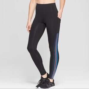 Champion High Rise Side Stripe Training Leggings Size XS